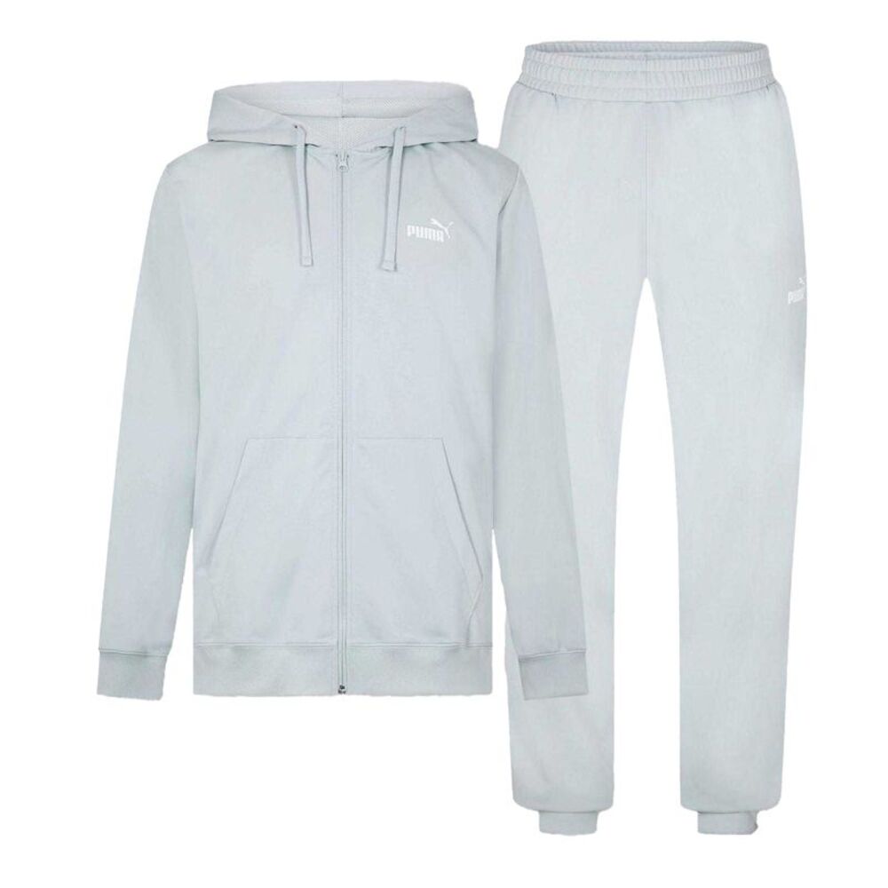 Puma Mens  Long-Sleeved Tracksuit Set / Light Grey